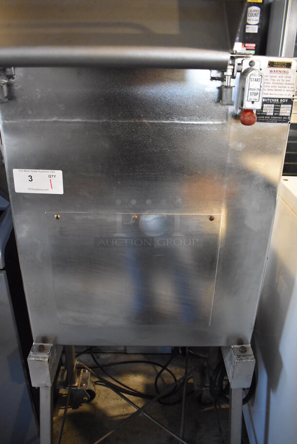 Butcher Boy CMF-S Stainless Steel Commercial Floor Style Compact Frozen Meat Flaker on Commercial Casters. 230 Volts, 3 Phase. 27x25x73 - Image 9 of 9