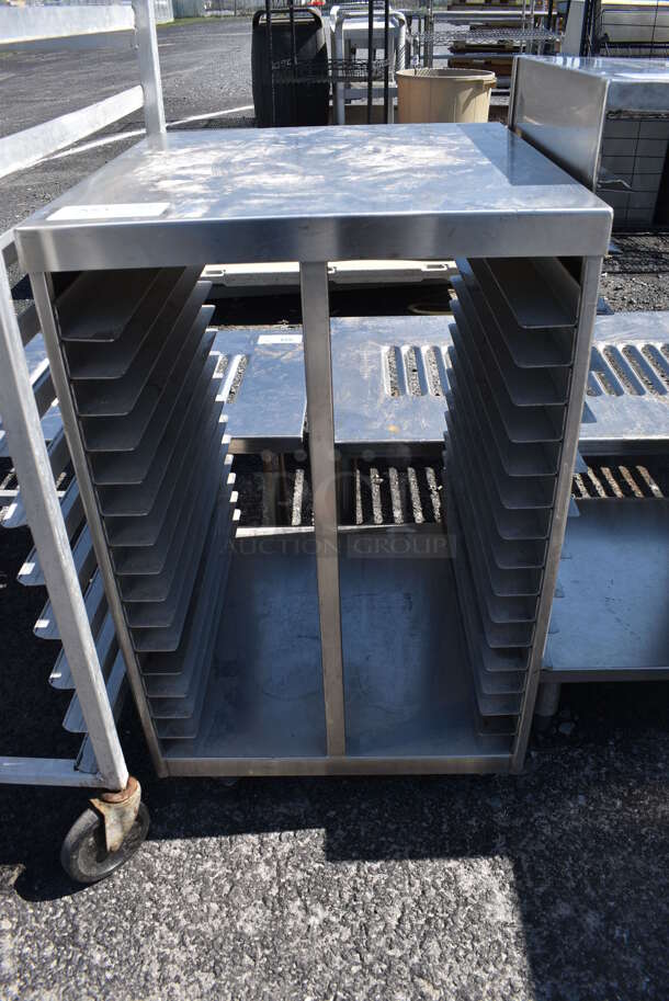 Metal Commercial Pan Transport Rack on Commercial Casters. 20x22x32.5 - Image 1 of 4