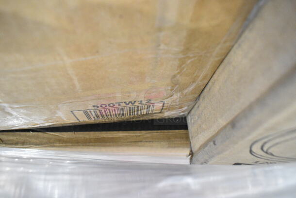 27 BRAND NEW Boxes Including 394365XL Noble Products Powder-Free Disposable Clear Vinyl Gloves for Foodservice - Extra Large - 1000/Case, 128HD8COMBO Choice Heavy Duty 8 oz. Microwavable Translucent Plastic Deli Container and Lid Combo Pack - 240/Case, 500TW12 Choice 12 oz. Translucent Thin Wall Plastic Cold Cup - 1000/Case, 5008W Choice 8 oz. Tall White Poly Paper Hot Cup - 1000/Case, 795PTOKFT4 Choice Kraft Microwavable Folded Paper #4 Take-Out Container 7 3/4" x 5 1/2" x 3 1/2" - 160/Case, 500TW12 Choice 12 oz. Translucent Thin Wall Plastic Cold Cup - 1000/Case, 127P150C Choice 1.5 oz. Clear Plastic Souffle Cup / Portion Cup - 2500/Case, 394385L Noble Products White Powder-Free Disposable Latex Gloves for Foodservice - Large - 1000/Case, 760VP130 Carnival King 130 oz. Popcorn Bucket - 150/Case, 500LFLAT Choice Clear Flat Lid with Straw Slot - 9, 12, 16, 20, and 24 oz. - 1000/Case. 27 Times Your Bid!  - Image 7 of 12