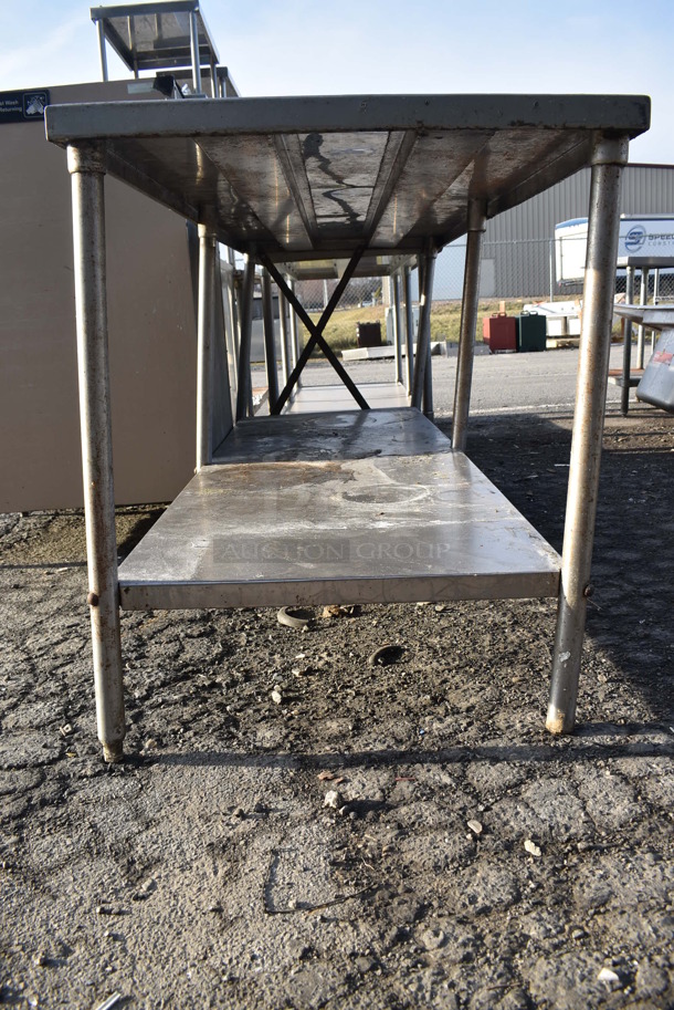 Stainless Steel Table w/ Under Shelf. 84x30x35 - Image 2 of 5