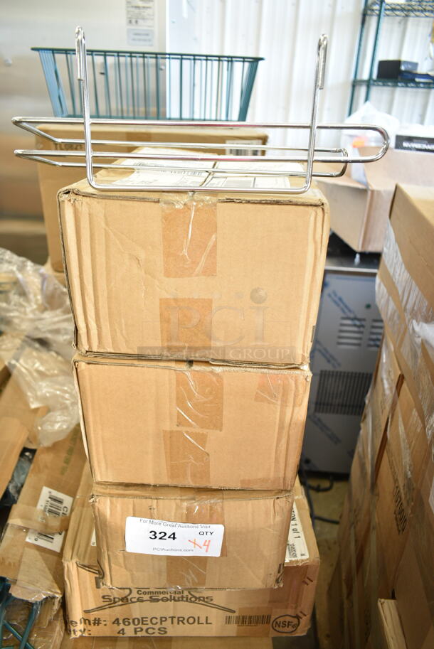 4 Boxes of 4 BRAND NEW! Regency 460ECPTROLL Chrome Shelf-Mount Paper Towel Holder. 4 Times Your Bid! - Image 2 of 4