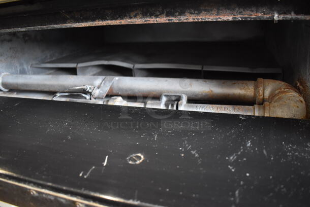 Bakers Pride 251 Stainless Steel Commercial Natural Gas Powered Single Deck Pizza Oven w/ Cooking Stone on Metal Legs. 48x46x55 - Image 8 of 8