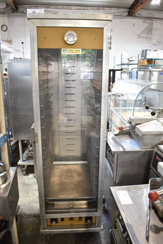 Cres Cor Metal Commercial Heated Holding Cabinet on Commercial Casters. Tested and Working!