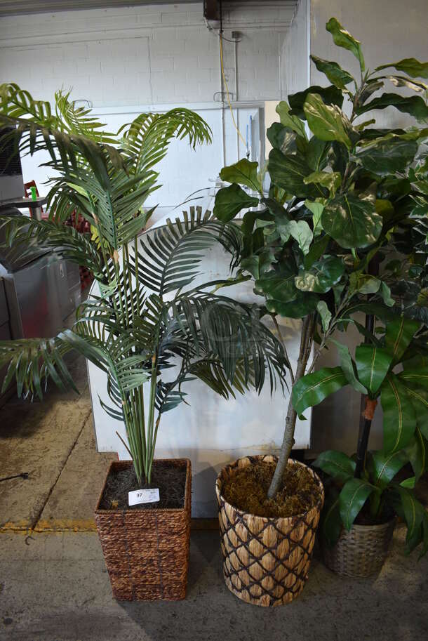 5 Various Fake Plants. Includes 14x14x69. 5 Times Your Bid! - Image 2 of 3