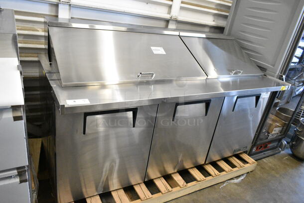 BRAND NEW SCRATCH AND DENT! 2024 True TFP-72-30M-D-6 Stainless Steel Commercial 6 Drawer Mega Top Refrigerated Sandwich Prep Table. 115 Volts, 1 Phase. Tested and Working! - Image 2 of 8