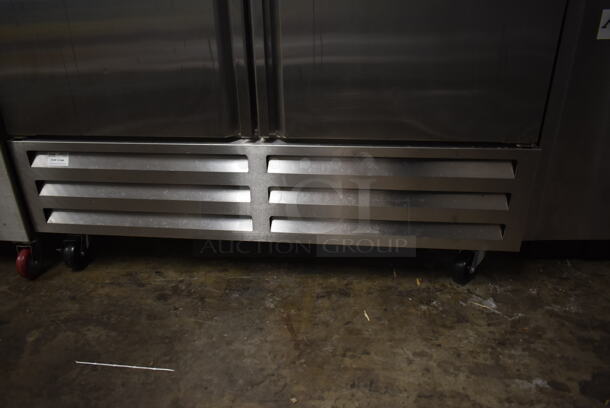 2022 Avantco 447AP49R Stainless Steel Commercial 2 Door Reach In Cooler on Commercial Casters. 115 Volts, 1 Phase. Tested and Working! - Image 2 of 5