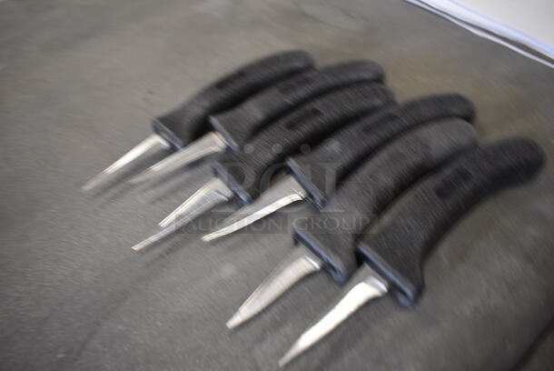 6 Sharpened Stainless Steel Poultry Knives. Includes 7.5". 6 Times Your Bid! - Image 3 of 4