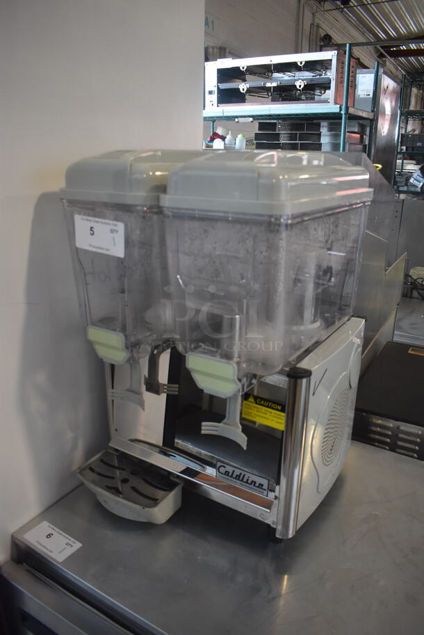 Coldline Royal-2P Commercial Electric Countertop Double Juice Dispenser With Steel Base. 120V. Tested and Powers On But Does Not Get Cold - Image 3 of 6
