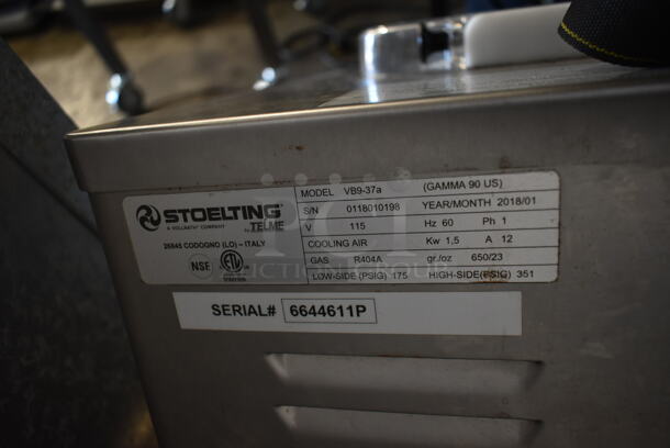 2018 Stoelting VB9-37a Stainless Steel Commercial Floor Style Air Cooled Batch Freezer. 115 Volts, 1 Phase.  - Image 5 of 5