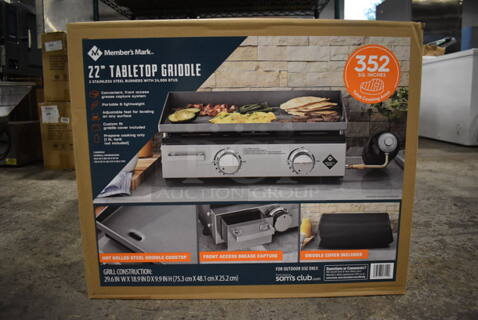 BRAND NEW IN BOX! Member's Mark 22" Tabletop Griddle.