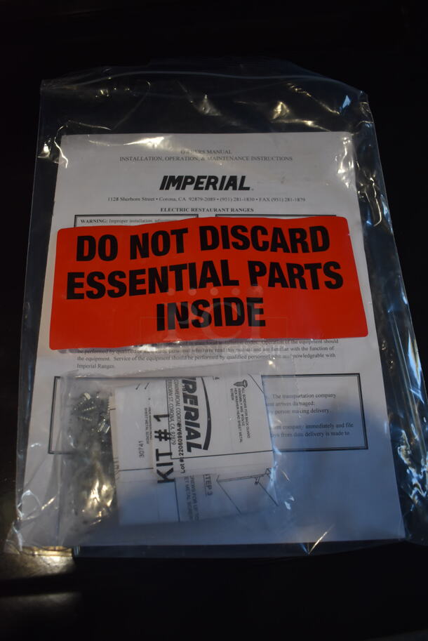 BRAND NEW SCRATCH AND DENT! Imperial IR-6-E Stainless Steel Commercial Electric Powered 6 Burner Hot Plate Range w/ Oven, Over Shelf and Back Splash. 240 Volts, 1 Phase. 36x31x55 - Image 8 of 11