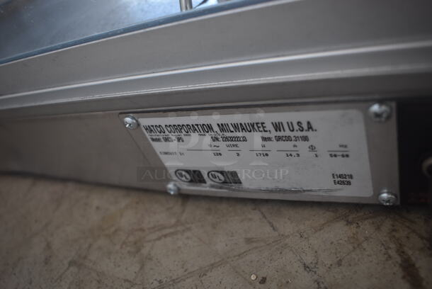 BRAND NEW SCRATCH AND DENT! Hatco GRCD-3PD Stainless Steel Commercial Countertop Heated Display Case Merchandiser. Missing Side Glass Panels. 120 Volts, 1 Phase. 45x26x28. Tested and Working! - Image 6 of 8