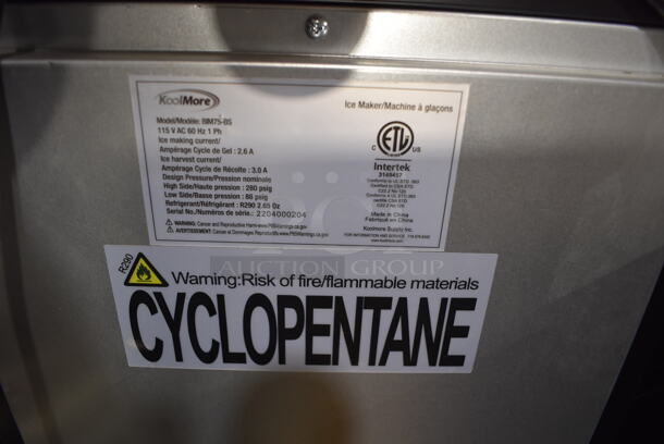 BRAND NEW SCRATCH AND DENT! KoolMore BIM75-BS Stainless Steel Commercial Self Contained Undercounter Ice Machine. 115 Volts, 1 Phase. 15x17.5x33 - Image 7 of 7