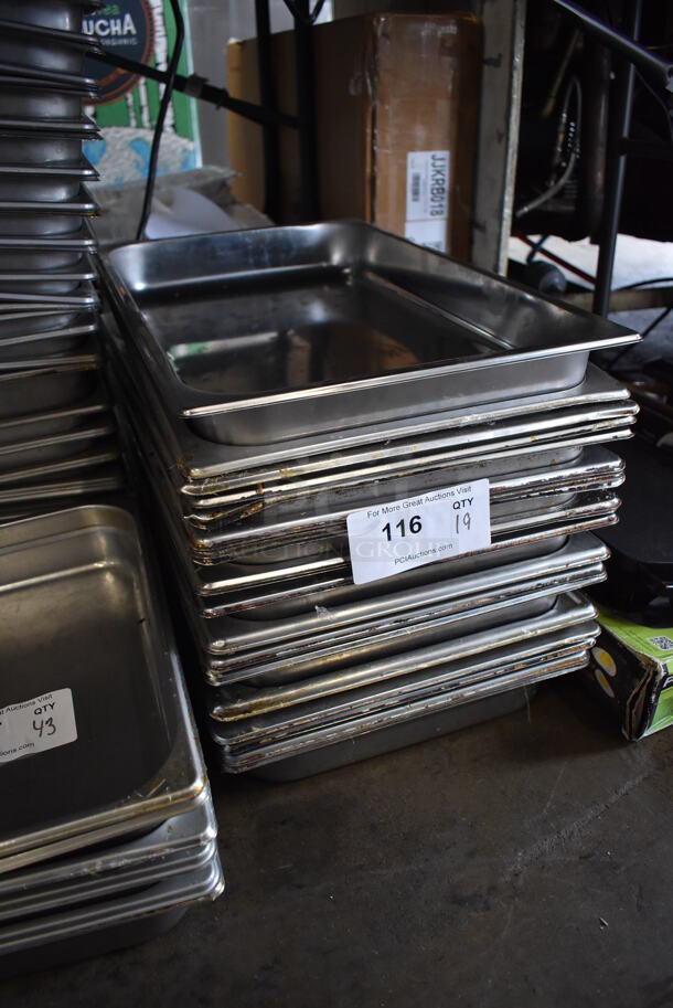 19 Stainless Steel Full Size Drop In Bins. 1/1x2.5. 19 Times Your Bid! - Image 5 of 5