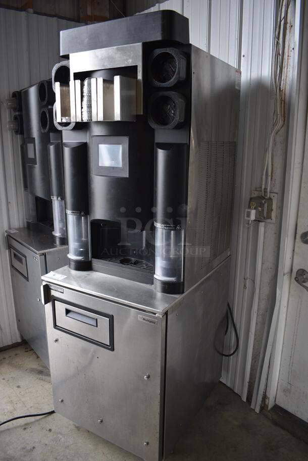 2017 Manitowoc Multiplex Model MB-8-1 Stainless Steel Commercial Blend In Cup Workstation on Single Door Undercounter Cooler on Commercial Casters. 115 Volts, 1 Phase. 26x33x75. Tested and Working! - Image 2 of 8