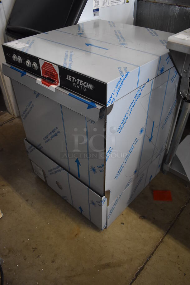 BRAND NEW! Jet Tech EV-18 Stainless Steel Commercial Undercounter High Temperature Hi Temp Undercounter Dishwasher. 208-240 Volts, 1 Phase.  - Image 3 of 6