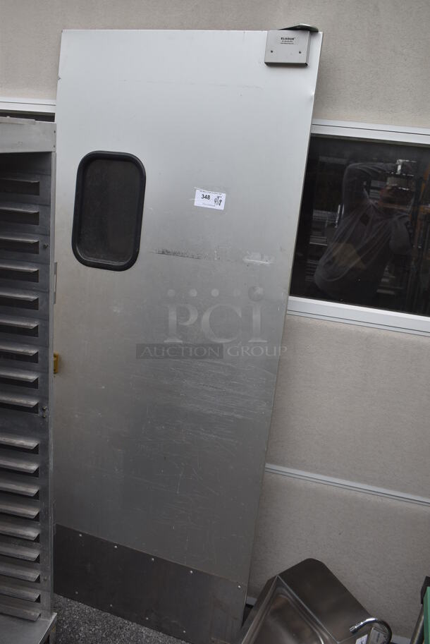 Eliason Metal Commercial Swinging Kitchen Door.  - Image 1 of 1