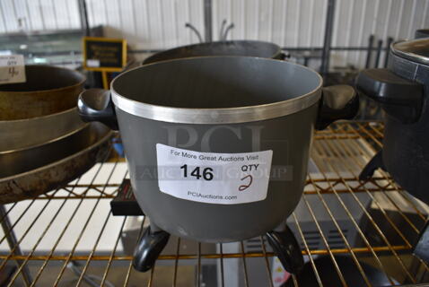 2 Metal Countertop Fryers. No Lids. 12x9x8. 2 Times Your Bid!
