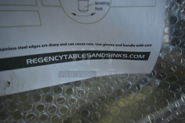 BRAND NEW SCRATCH AND DENT! Regency Stainless Steel Tabletop and Under Shelf. - Image 5 of 5