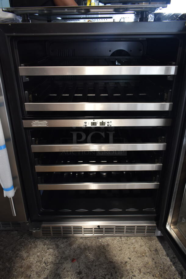 BRAND NEW SCRATCH AND DENT! Danby DWC053D1BSSPR Professional 51-Bottle Dual Zone Wine Cellar Cooler Merchandiser. 115 Volts, 1 Phase. Tested and Working! - Image 3 of 5