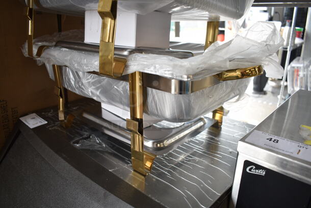 4 BRAND NEW SCRATCH AND DENT! Stainless Steel Countertop Chafer w/ Drop In and Lid. 4 Times Your Bid! - Image 3 of 6