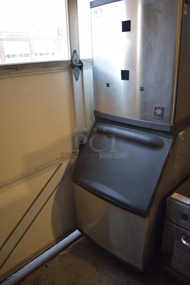 Manitowoc QY0424A Stainless Steel Commercial Ice Machine Head on Manitowoc B320 Stainless Steel Ice Bin. 115 Volts, 1 Phase. 22x35x63.5 - Image 3 of 7