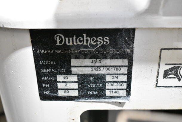 Dutchess JN-3 Metal Floor Style Dough Divider.  - Image 7 of 7