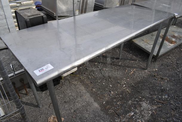 Stainless Steel Table. 72x30x33.5