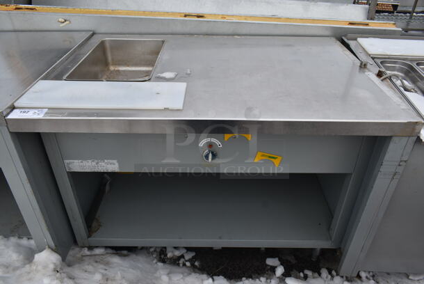 Duke SUB-FC-206-RT Stainless Steel Commercial Sandwich Make Line Soup Station. 120 Volts, 1 Phase. 