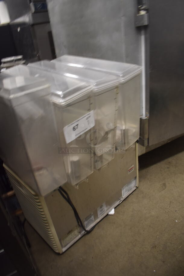 Cratcho E47-4 Commercial Electric Countertop 4 Refrigerated Drink Dispenser With Lids. 115V. Tested and Powers On But Does Not Get Cold - Image 2 of 7