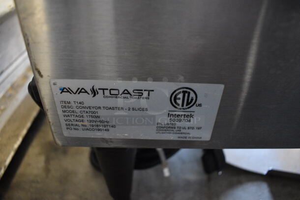 Avatoast Model CTA7001 Stainless Steel Commercial Countertop Conveyor Oven. 120 Volts, 1 Phase. 15x17x20. Tested and Working! - Image 6 of 6