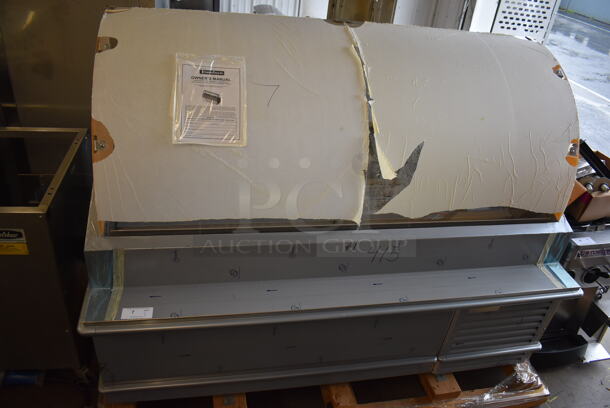 BRAND NEW! Traulsen TD078HT Stainless Steel Commercial Floor Style Fish Display Case Merchandiser. 115 Volts, 1 Phase. 78x38x56. Tested and Working! - Image 3 of 9