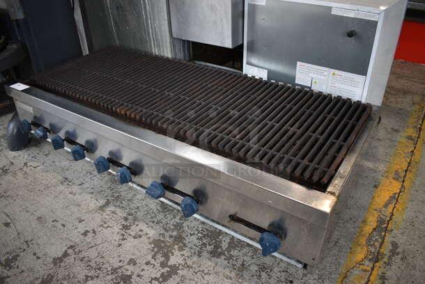 Blue Flame Stainless Steel Commercial Countertop Electric Powered Charbroiler Grill. 208 Volts, 3 Phase. 60.5x29x14 - Image 2 of 6