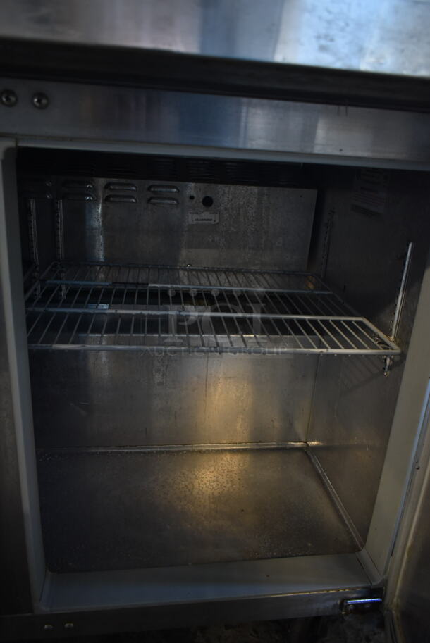 Continental SW72-20M Stainless Steel Commercial Sandwich Salad Prep Table Bain Marie Mega Top on Commercial Casters. 115 Volts, 1 Phase. Tested and Powers On But Does Not Get Cold - Image 9 of 10