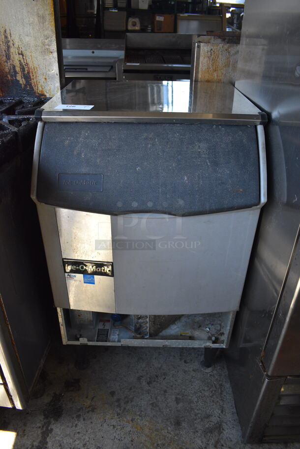 Ice-O-Matic ICEU150HA6 Commercial Stainless Steel Electric Undercounter Ice Machine On Black Legs. 115V, 1 Phase.