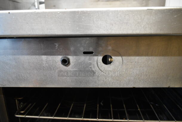 Southbend Platinum P36D-GRAD Stainless Steel Commercial Natural Gas Powered Single Burner Range w/ Salamander Cheese Melter and Oven - Image 7 of 9