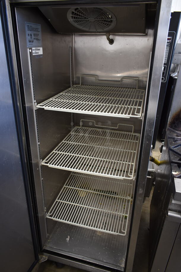 Turbo Air M3F19-1 Stainless Steel Commercial Single Door Reach In Freezer w/ Poly Coated Racks. 115 Volts, 1 Phase. Tested and Working! - Image 5 of 7