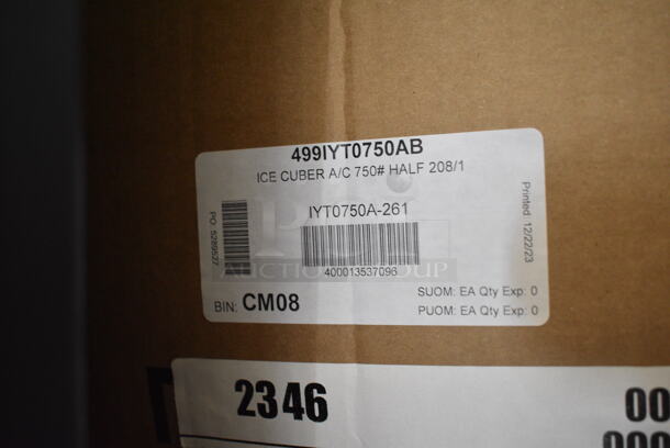 BRAND NEW SCRATCH AND DENT! Manitowoc IYT0750A-261 Indigo NXT 30" Stainless Steel Commercial Half Dice Ice Machine Head. 208-230 Volts, 1 Phase. 715 lb. - Image 6 of 6