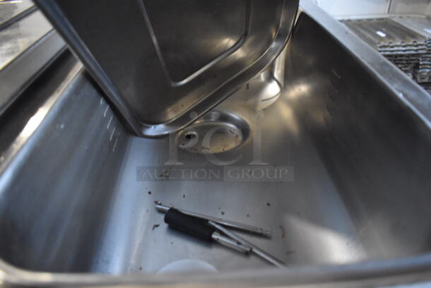 2013 Taylor 342D-27 Stainless Steel Commercial Floor Style Air Cooled 2 Flavor Frozen Beverage Machine w/ Drink Mixer Attachment on Commercial Casters. 208-230 Volts, 1 Phase. 27.5x33x60 - Image 8 of 9