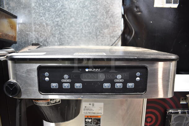2018 Bunn ICB TWIN Stainless Steel Commercial Countertop Coffee Machine w/ Hot Water Dispenser and Poly Brew Basket. 120/240 Volts, 1 Phase.  - Image 3 of 7