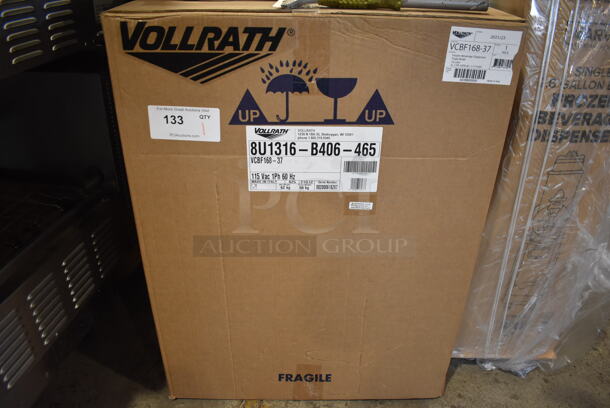 BRAND NEW IN BOX! Vollrath VCBF168-37 Metal Commercial Countertop Triple Hopper Slushie Machine. Hopper Has 2.6 Gallon Capacity. 120 Volts, 1 Phase. Tested and Working! - Image 2 of 8