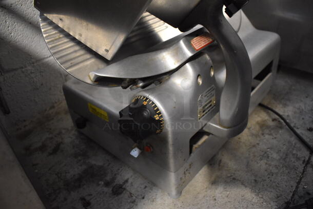 Berkel 818 Stainless Steel Commercial Countertop Automatic Meat Slicer w/ Blade Sharpener. 115 Volts, 1 Phase. 26x17x34. Tested and Working! - Image 7 of 7