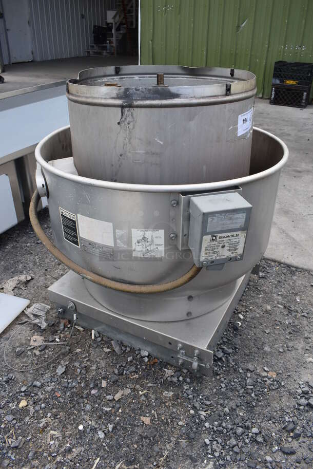 Accurex XRUB-141-7-G Metal Commercial Rooftop Mushroom Exhaust Fan. 208-240 Volts, 1 Phase.No Lid. - Image 2 of 7