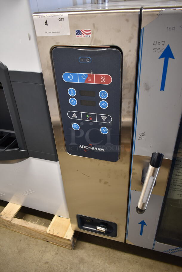 BRAND NEW SCRATCH AND DENT! 2023 Alto Shaam CTC10-10G Stainless Steel Commercial Natural Gas Powered Combi Convection Oven. 70,000 BTU. - Image 4 of 7