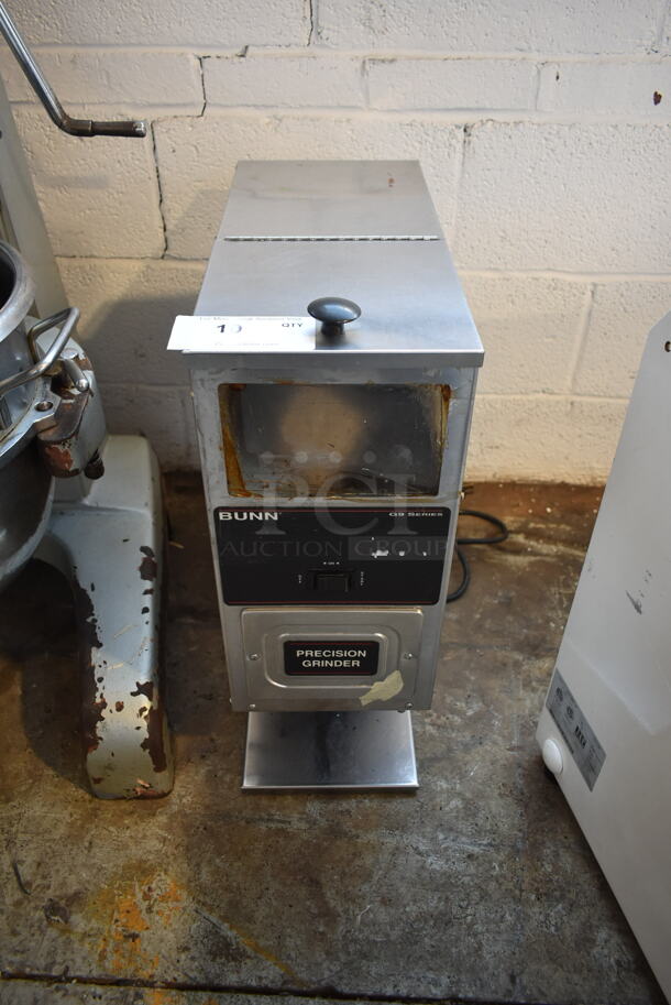 Bunn G9 HD Stainless Steel Commercial Countertop Coffee Bean Grinder. 120 Volts, 1 Phase. Tested and Working!