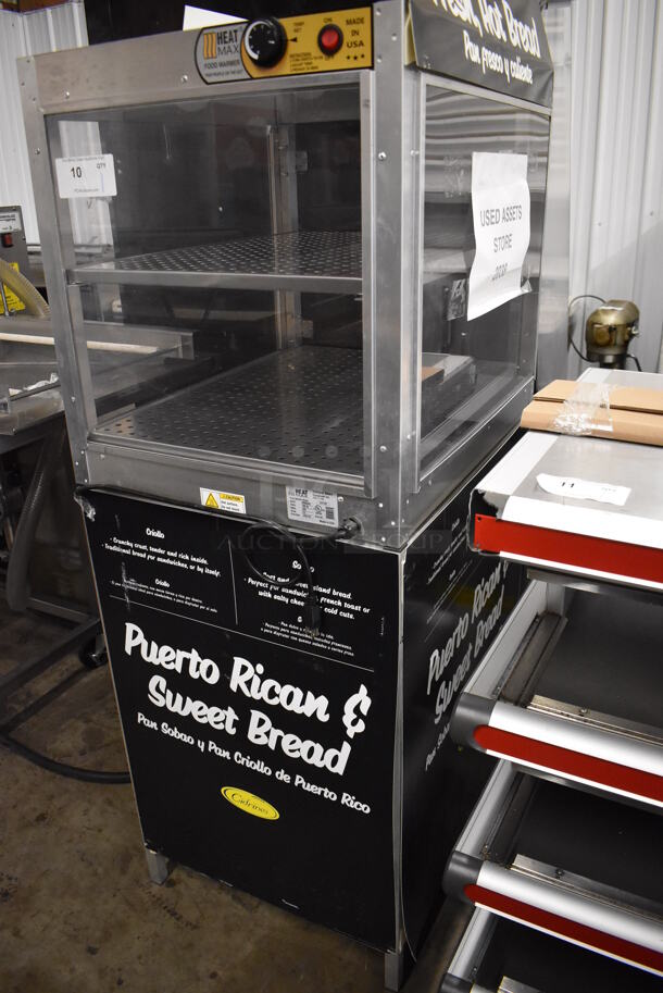 2018 Heat Max 222725 Stainless Steel Commercial Warming Display Case Merchandiser. 120 Volts, 1 Phase. 23x28x59.5. Tested and Working! - Image 4 of 7