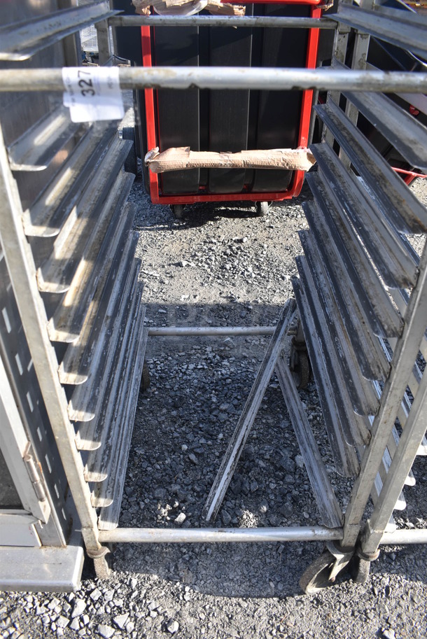 Metal Commercial Pan Transport Rack on Commercial Casters. 21x26x69 - Image 4 of 4