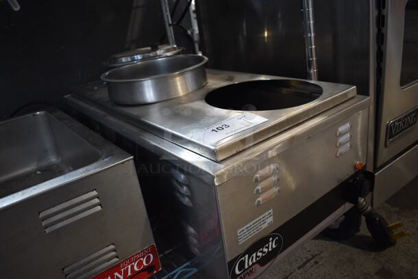 APW Wyott Model W-43V Stainless Steel Commercial Countertop Food Warmer. 120 Volts, 1 Phase. 14.5x30x15. Tested and Working! - Image 4 of 5