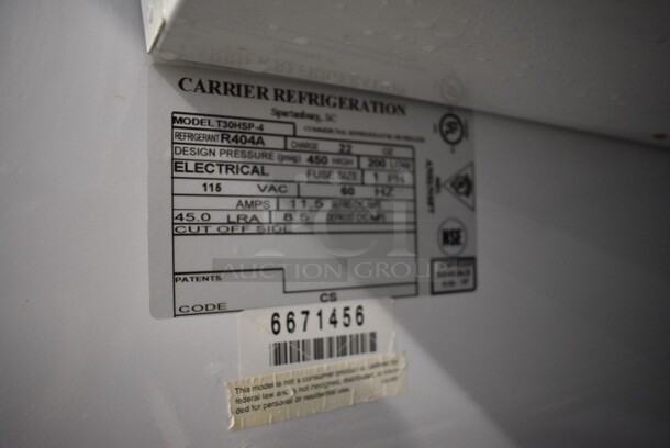Kelvinator Model T30HSP-4 Metal Commercial Single Door Reach In Hardening Cabinet. 115 Volts, 1 Phase. 31x36.5x83.5. Tested and Working! - Image 7 of 7