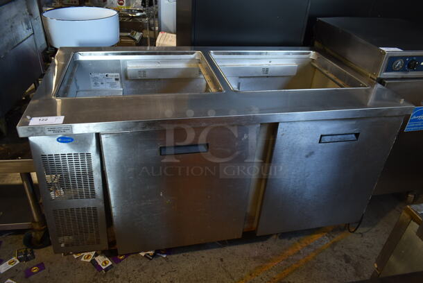 Randell 9040K-7 Stainless Steel Commercial Prep Table on Commercial Casters. 115 Volts, 1 Phase. Tested and Working!